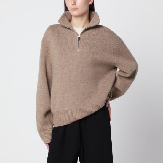 26FW 알마다 라벨 스웨터 6510WO HZ BEIGE