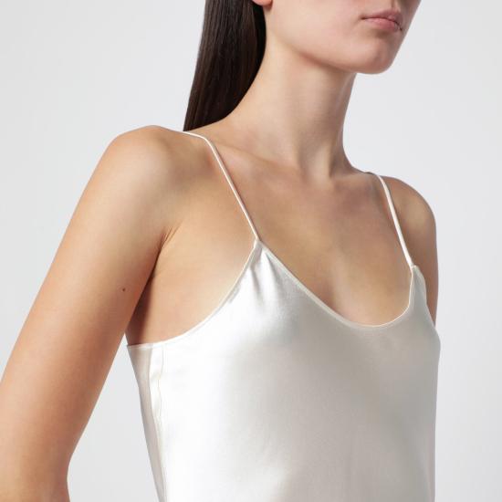 26FW 알마다 라벨 미디 원피스 6526PL VN WHITE - ALMADA LABEL