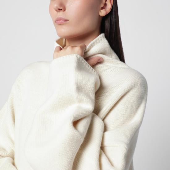 26FW 알마다 라벨 스웨터 6534WO CR WHITE - ALMADA LABEL