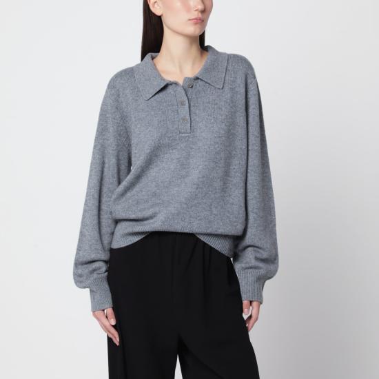 26FW 알마다 라벨 스웨터 6549WO GR GREY