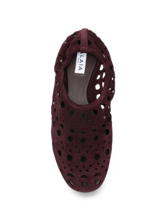 26FW 알라이아 플랫 슈즈 AA3A1039I236LE 320 RED - ALAIA