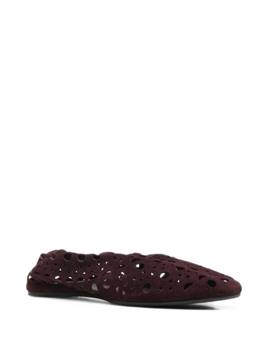 26FW 알라이아 플랫 슈즈 AA3A1039I236LE 320 RED - ALAIA