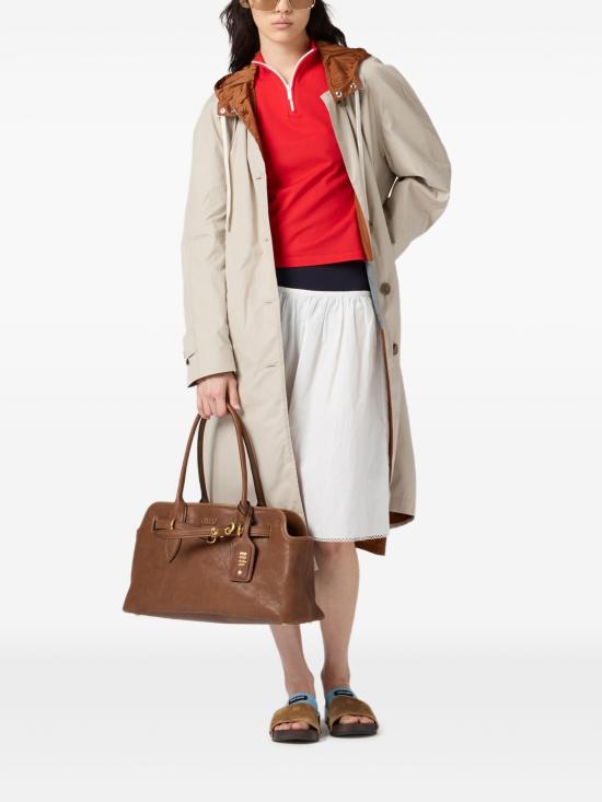 26SS 미우미우 토트백 5BG310OOO2BBL F0316 BROWN - MIU MIU