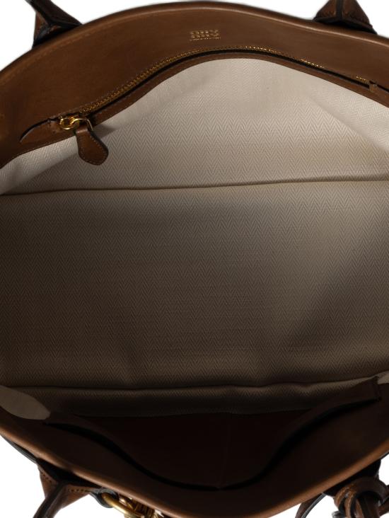 26SS 미우미우 토트백 5BG310OOO2BBL F0316 BROWN - MIU MIU