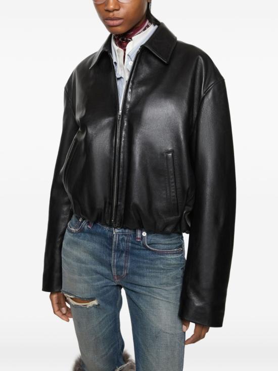 26FW 아크네 스튜디오 가죽 자켓 A70225 900 BLACK - ACNE STUDIOS