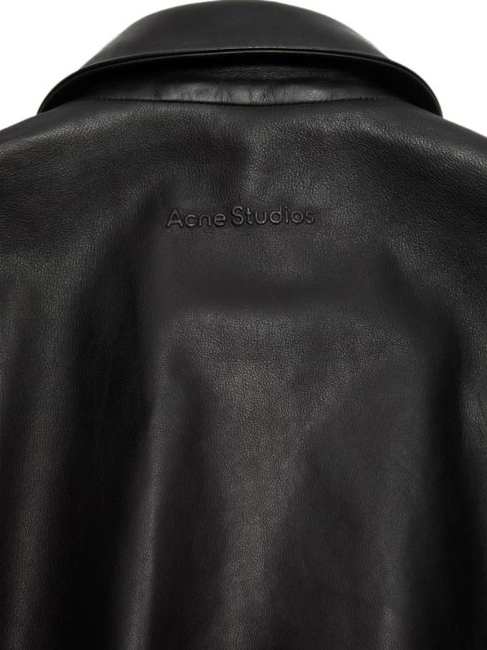 26FW 아크네 스튜디오 가죽 자켓 A70225 900 BLACK - ACNE STUDIOS