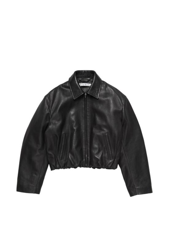 26FW 아크네 스튜디오 가죽 자켓 A70225 900 BLACK