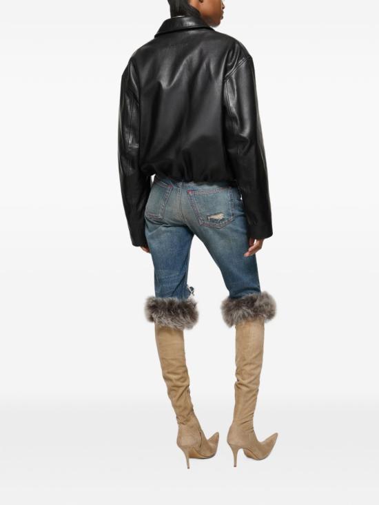 26FW 아크네 스튜디오 가죽 자켓 A70225 900 BLACK - ACNE STUDIOS