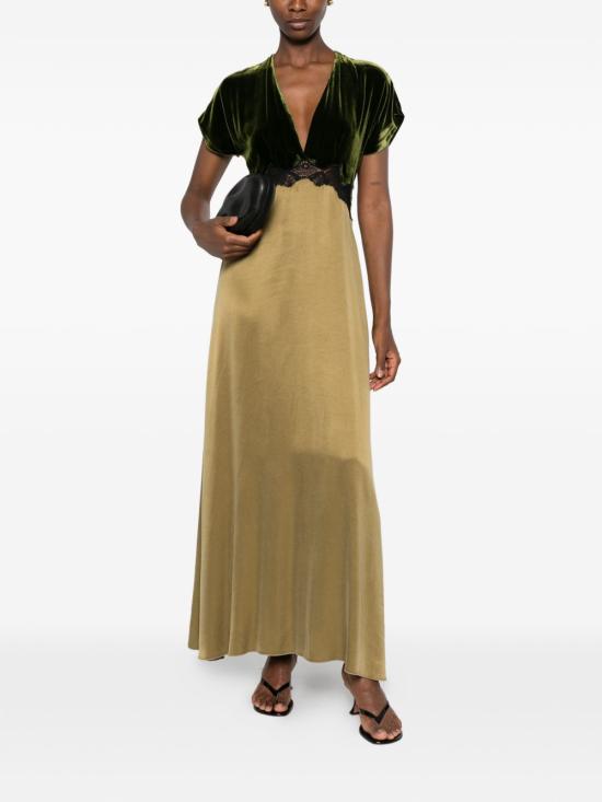 26FW 포르테포르테 롱 원피스 15355 MYDRESSWOODS GREEN - FORTE FORTE