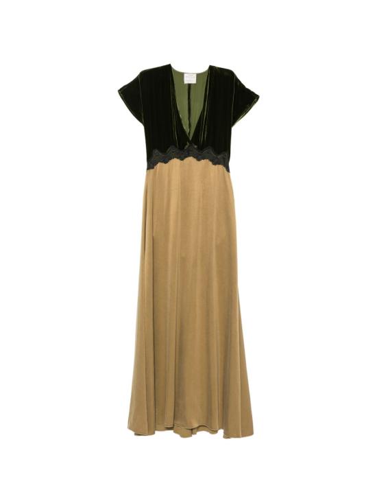 26FW 포르테포르테 롱 원피스 15355 MYDRESSWOODS GREEN
