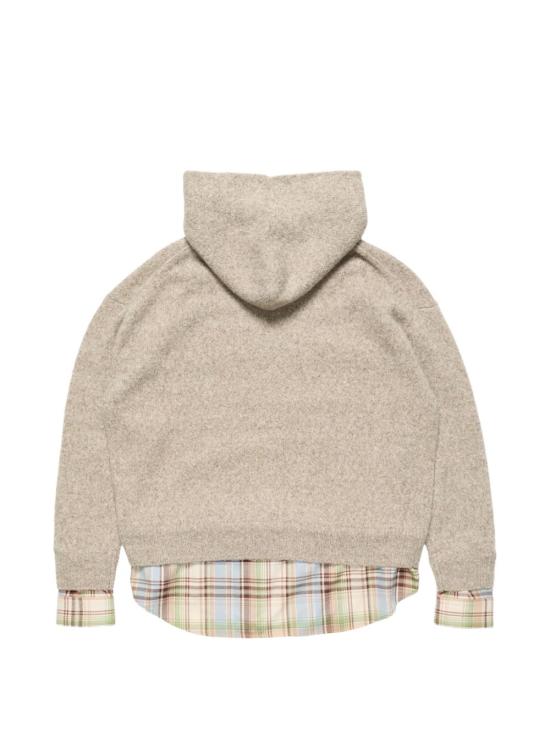 26FW 아크네 스튜디오 후드 티셔츠 A60605 DCC BEIGE - ACNE STUDIOS