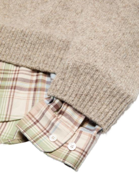 26FW 아크네 스튜디오 후드 티셔츠 A60605 DCC BEIGE - ACNE STUDIOS