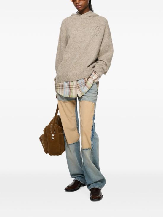 26FW 아크네 스튜디오 후드 티셔츠 A60605 DCC BEIGE - ACNE STUDIOS