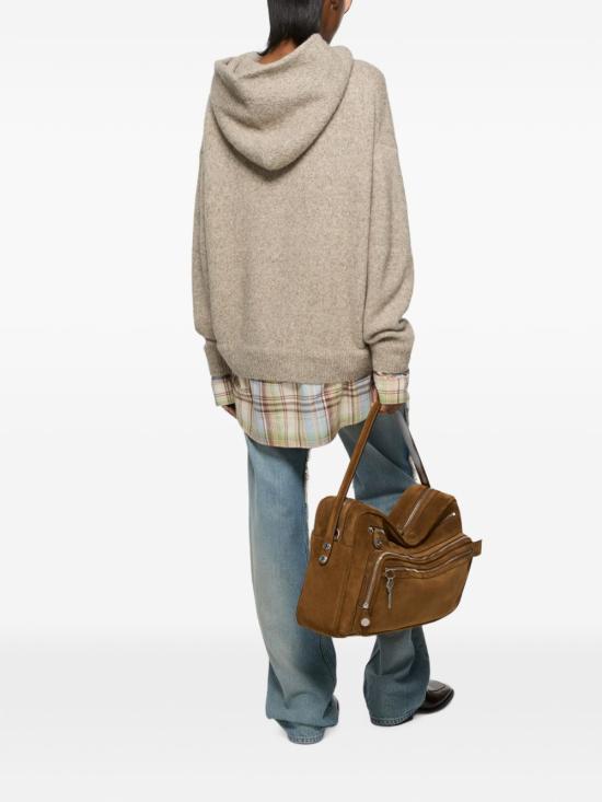 26FW 아크네 스튜디오 후드 티셔츠 A60605 DCC BEIGE - ACNE STUDIOS