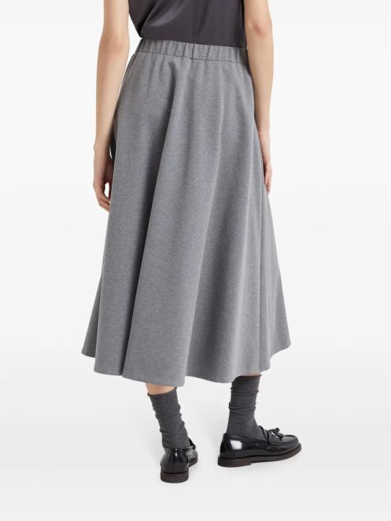  브루넬로 쿠치넬리 스커트 i199175 GRAY - BRUNELLO CUCINELLI