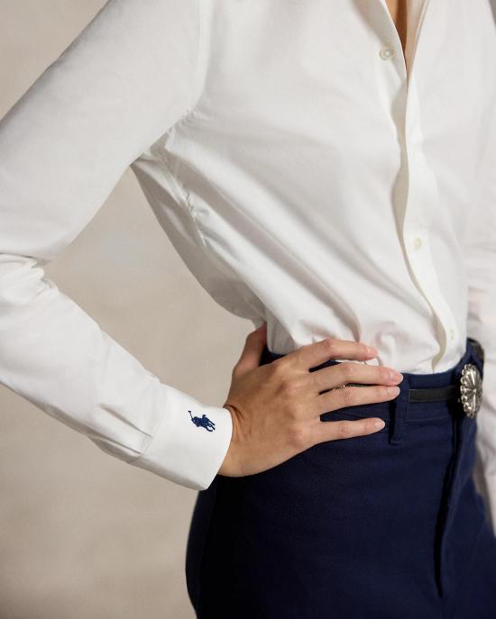 26FW 폴로 랄프로렌 포니로고 코튼 셔츠 211941509002 100 WHITE - POLO RALPH LAUREN