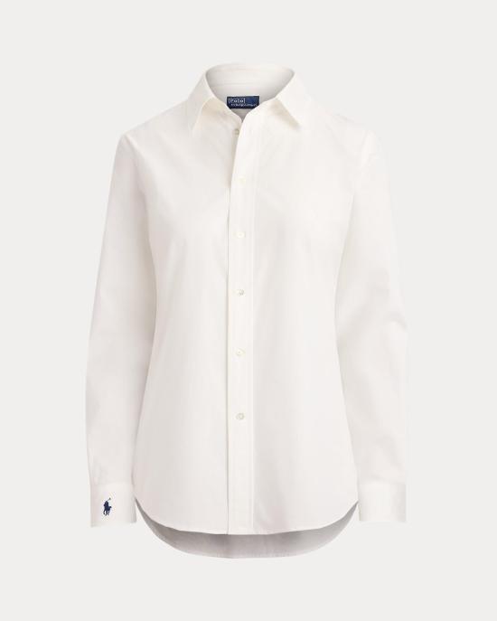 26FW 폴로 랄프로렌 포니로고 코튼 셔츠 211941509002 100 WHITE