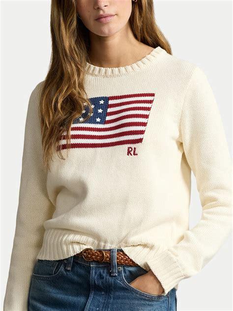 26FW 폴로 랄프로렌 아이코닉 플래그 스웨터 211896939002 101 CREAM - POLO RALPH LAUREN
