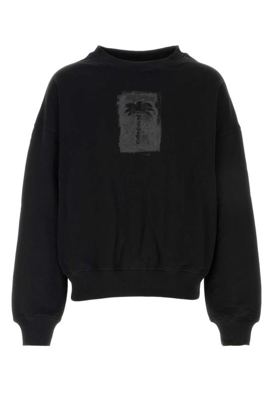 26FW 팜앤젤스 후드 티셔츠 PAMBA004FL006 1009 Black