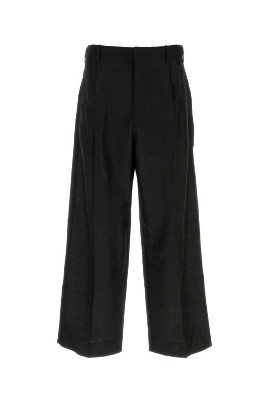 26FW 르메르 싱글 플리츠 울 모헤어 테일러드 팬츠 PA1332LF1703 BK998 Black