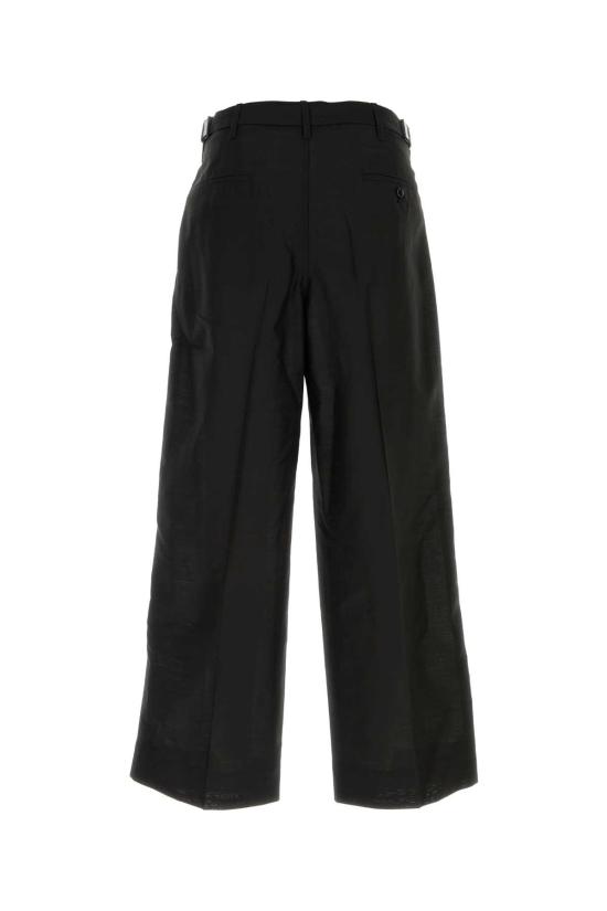 26FW 르메르 싱글 플리츠 울 모헤어 테일러드 팬츠 PA1332LF1703 BK998 Black - LEMAIRE