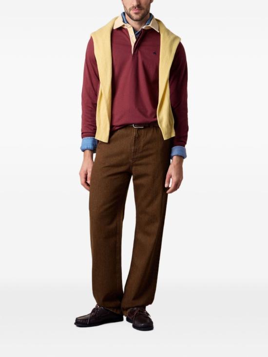 26FW 브룩스브라더스 폴로 티셔츠 MMSW50001 JE0005BURGUNDY BORDEAUX - BROOKS BROTHERS