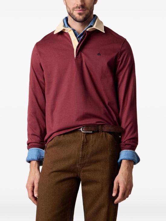 26FW 브룩스브라더스 폴로 티셔츠 MMSW50001 JE0005BURGUNDY BORDEAUX - BROOKS BROTHERS
