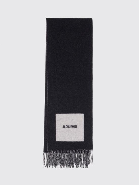 26FW 자크뮈스 롱드 카레 울 머플러 ACU00579AOT4044 090 Black