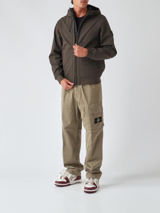 26FW 스톤 아일랜드 소프트 쉘-R_E.다이 테크놀로지 후드 자켓 Q100004S0B22 V0078 Grey - STONE ISLAND