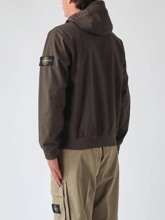 26FW 스톤 아일랜드 소프트 쉘-R_E.다이 테크놀로지 후드 자켓 Q100004S0B22 V0078 Grey - STONE ISLAND