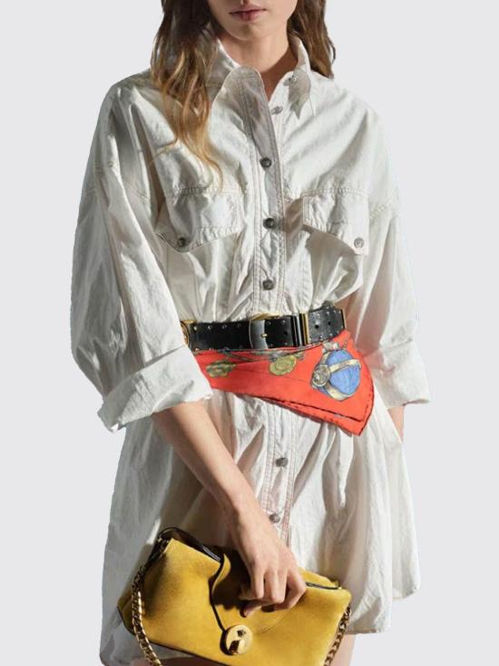 26FW 베르사체 레귤러 벨트 10259471A18623 5R86J Red - VERSACE