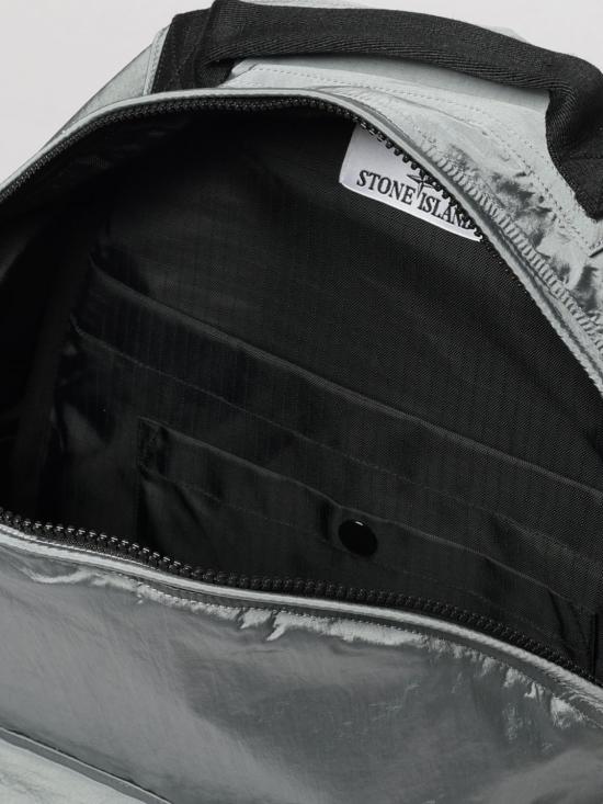 26FW 스톤 아일랜드 코티드 나일론 메탈 에코닐 백팩 9200016S0251 V0049 Grey - STONE ISLAND