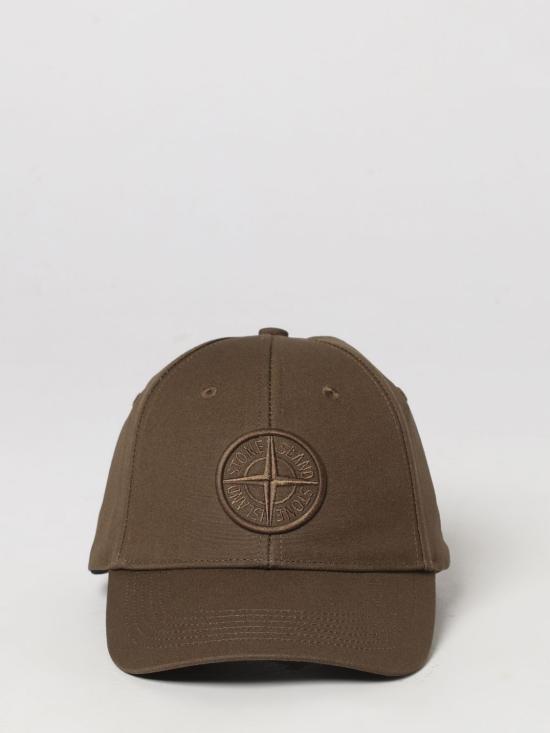 26FW 스톤 아일랜드 로고 베이스볼 캡 로고 베이스볼 캡 9100013S0248 V0054 Brown - STONE ISLAND