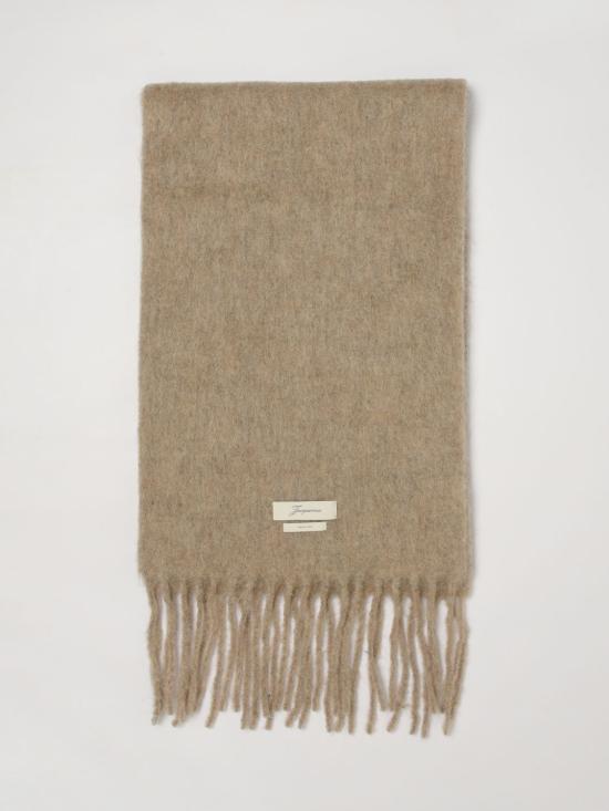 26FW 자크뮈스 프린지 울 스카프 ACU00572DOT4032 193 Dove Grey