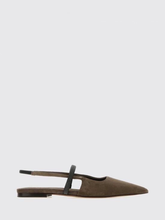 26FW 브루넬로 쿠치넬리 플랫 슈즈 MZSFC2500 C8769 Brown