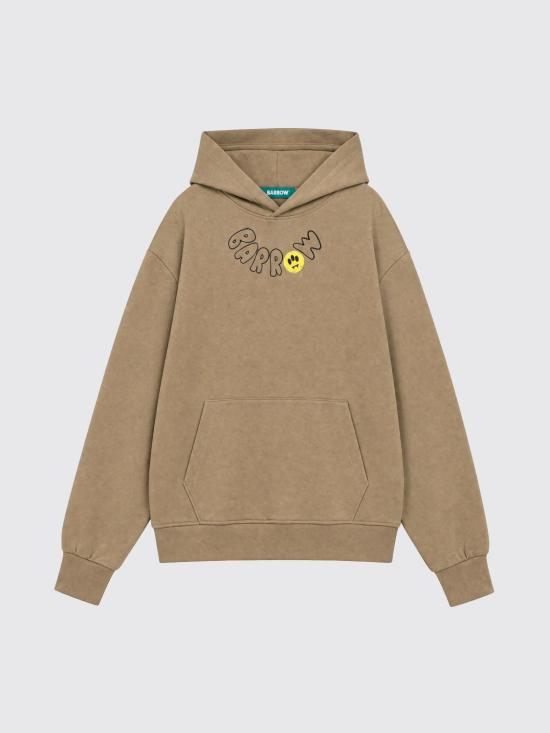 26FW 바로우 후드 티셔츠 F6BWUAHS046 1049 Yellow - BARROW