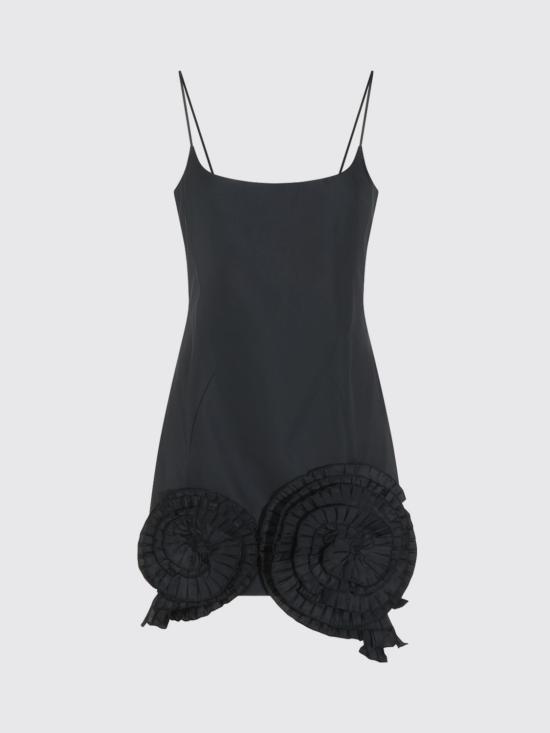 26FW 블루마린 롱 원피스 RF6047T8864 22222 Black - BLUMARINE