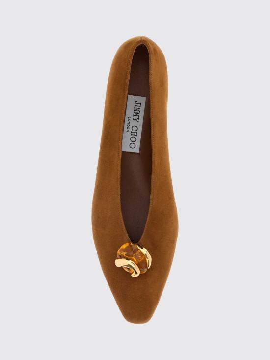 26FW 지미추 플랫 슈즈 MARGOTFLATBSB TAN AMBER Brown - JIMMY CHOO