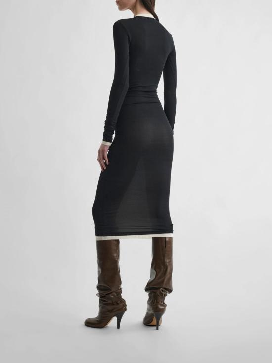 26FW 피비 파일로 롱 원피스 ER159VI3708 900BK Black - PHOEBE PHILO