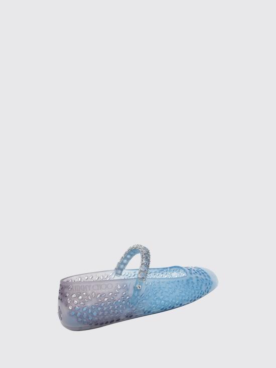 26FW 지미추 플랫 슈즈 THEJELLYTKC DENIM Blue - JIMMY CHOO