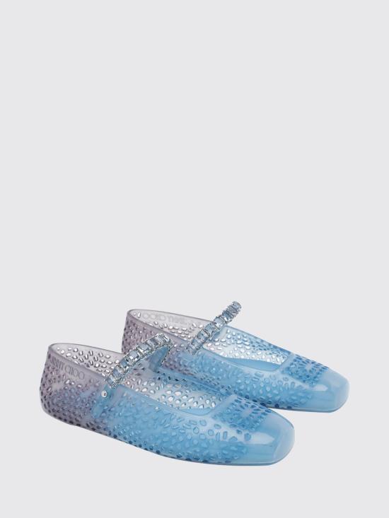 26FW 지미추 플랫 슈즈 THEJELLYTKC DENIM Blue - JIMMY CHOO