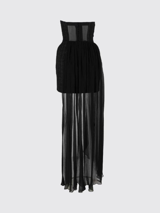 26FW 엘리자베타프랜치 롱 원피스 AB99967E2 110 Black - ELISABETTA FRANCHI