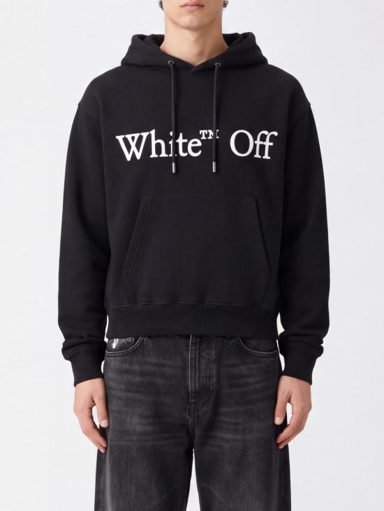 26FW 오프화이트 긴팔 티셔츠 OMBB12NF26FLE00900 001 Black