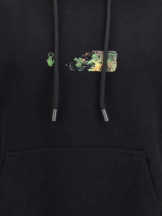 26FW 오프화이트 긴팔 티셔츠 OMBB085F26FLE00400 001 Black - OFF WHITE