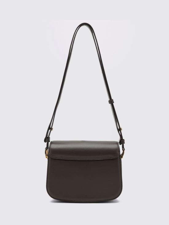 26FW 아미 스몰 하트 로고 글레이즈드 레더 파리 백 ULL717AL0208 A236 Beige - AMI