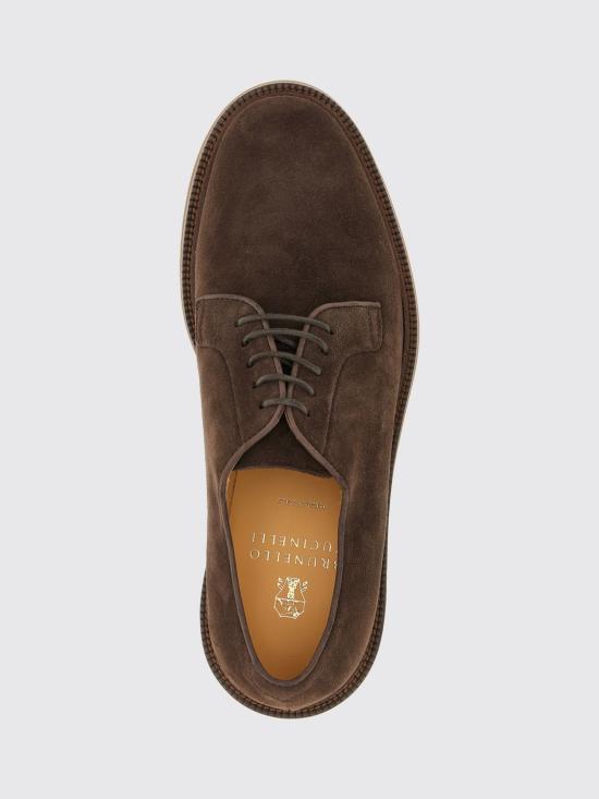 26FW 브루넬로 쿠치넬리 스웨이드 더비 슈즈 MZUSOLX810 C9832 Brown - BRUNELLO CUCINELLI