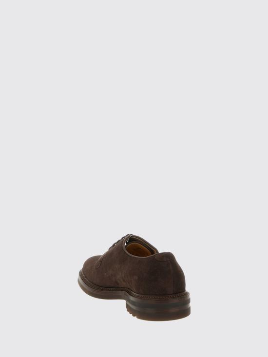 26FW 브루넬로 쿠치넬리 스웨이드 더비 슈즈 MZUSOLX810 C9832 Brown - BRUNELLO CUCINELLI