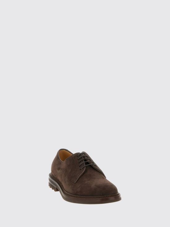26FW 브루넬로 쿠치넬리 스웨이드 더비 슈즈 MZUSOLX810 C9832 Brown - BRUNELLO CUCINELLI