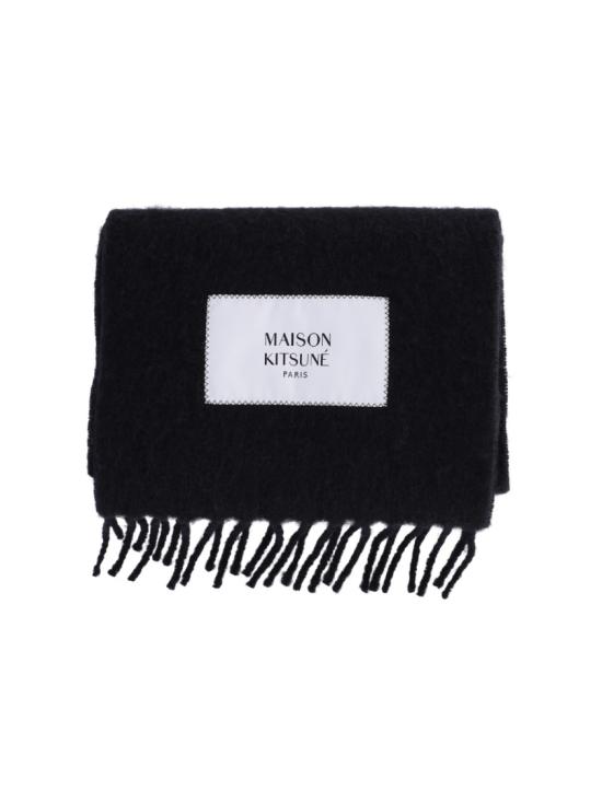 26FW 메종키츠네 베이비 알파카 스카프 LM06206WA0022P199 Black - MAISON KITSUNE