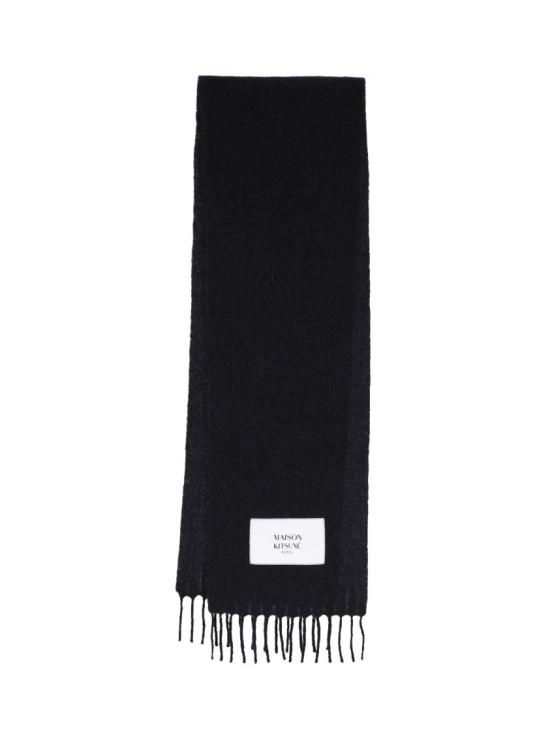 26FW 메종키츠네 베이비 알파카 스카프 LM06206WA0022P199 Black